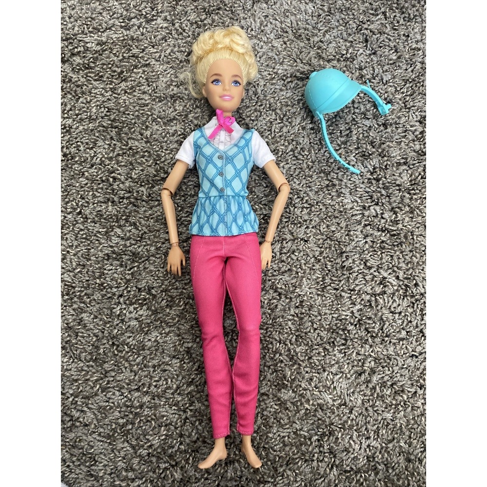 Barbie Mysteries : The Great Horse Chase Doll With Shirt Pants Helmet